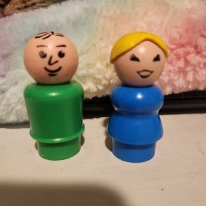 Fisher Price Little People lady and man.
